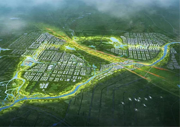 “三区一带”总体鸟瞰图。肥西县委宣传部供图