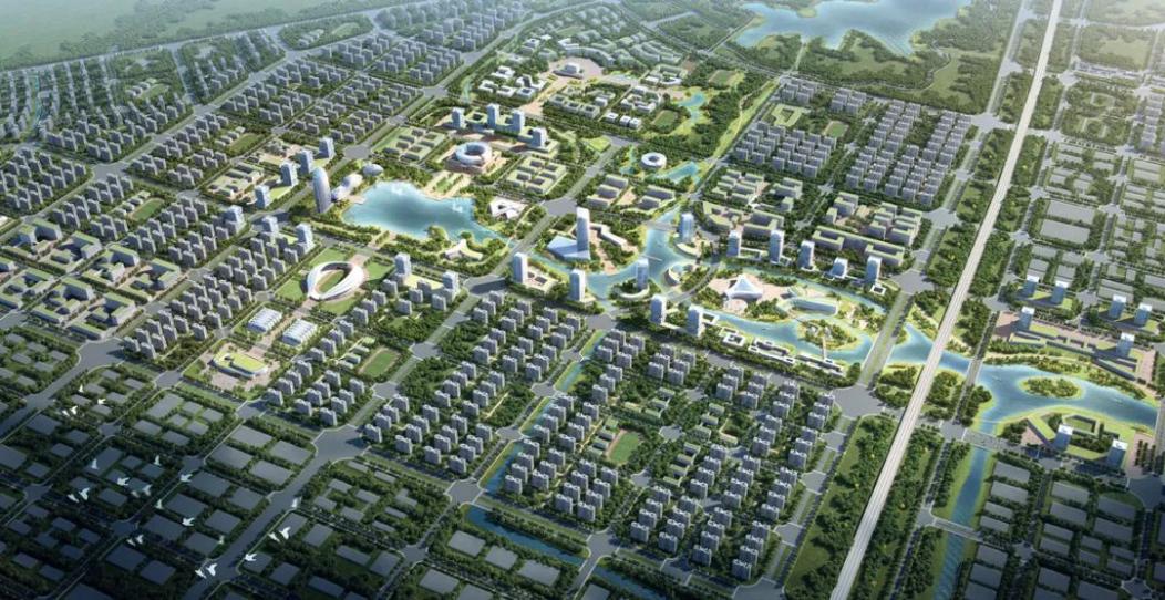 群英湖片区效果图。肥西县委宣传部供图