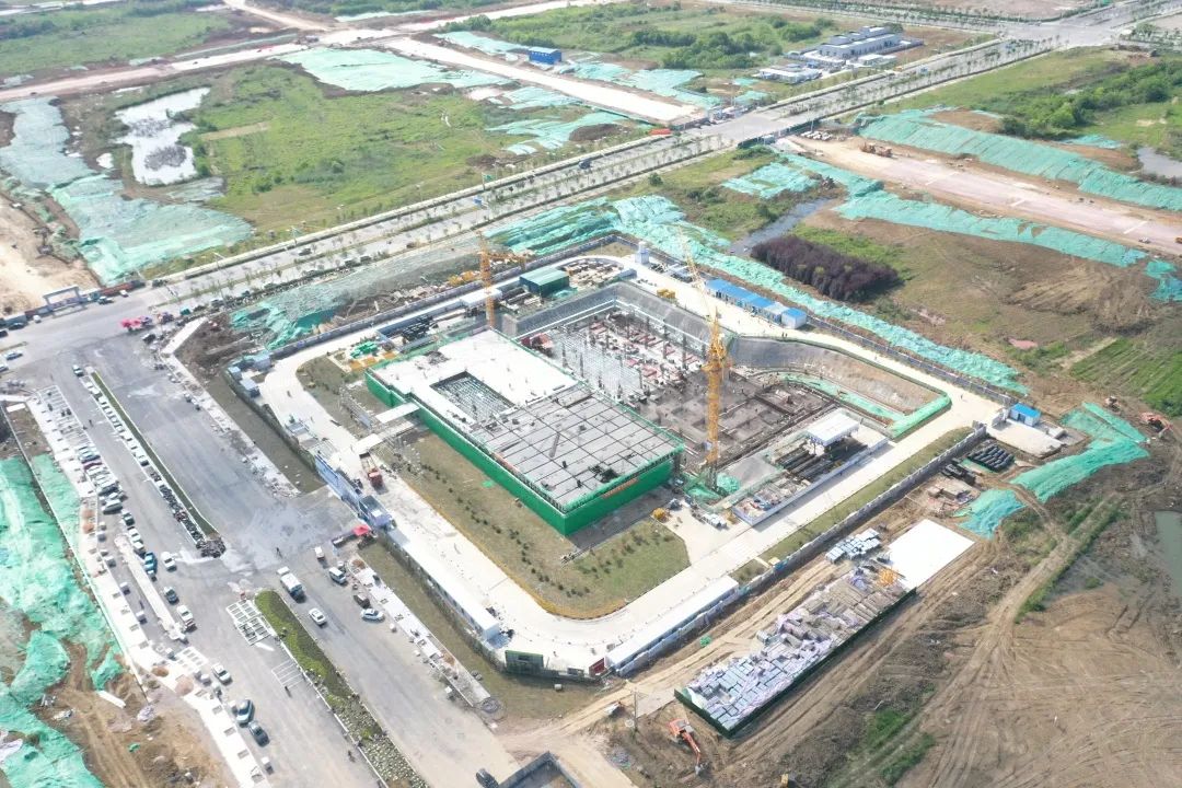 建设中的城建档案馆。肥西县委宣传部供图