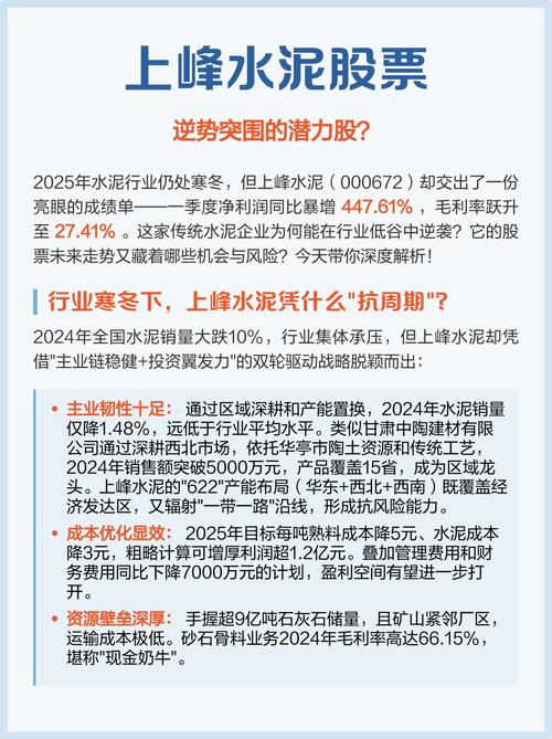 上峰水泥资金流向分析_000672 资金流向_上峰水泥三季报业绩解读